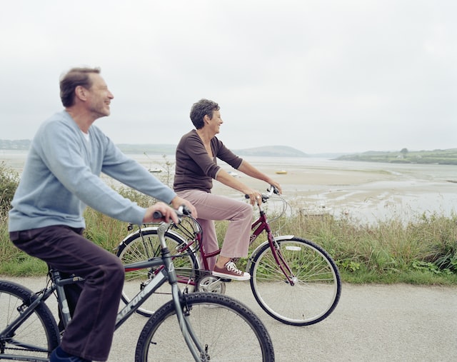 persons riding on bycicles